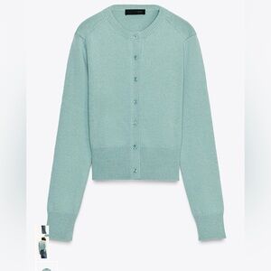 Zara Light Green Knit Sweater